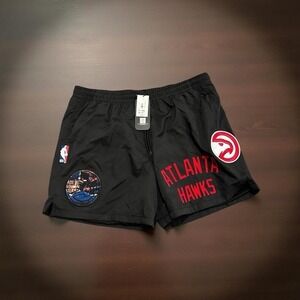 Pro Standard Atlanta Hawks Shorts 2XL Men's Black City Edition Woven NBA 45815